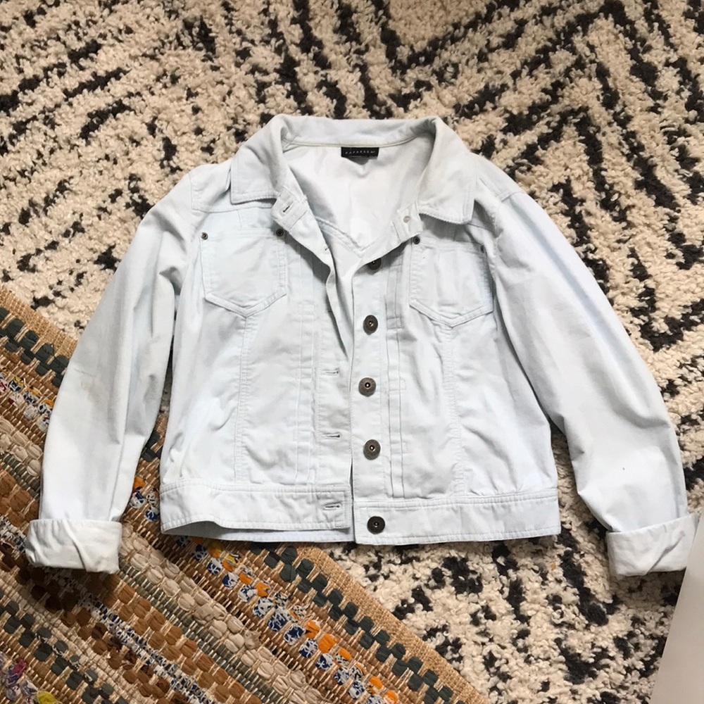 Corduroy light blue jacket - size Medium!